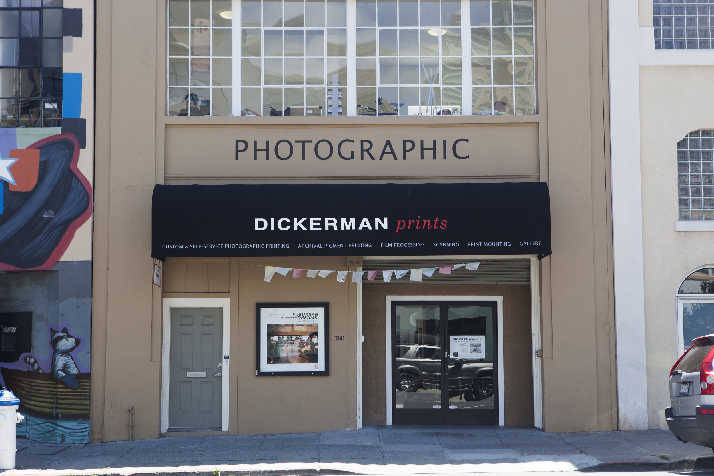  Here's what our print shop looks like from across the street. We are conveniently located at  1141 Howard Street  in San Francisco.  We've got plenty of  street parking!   